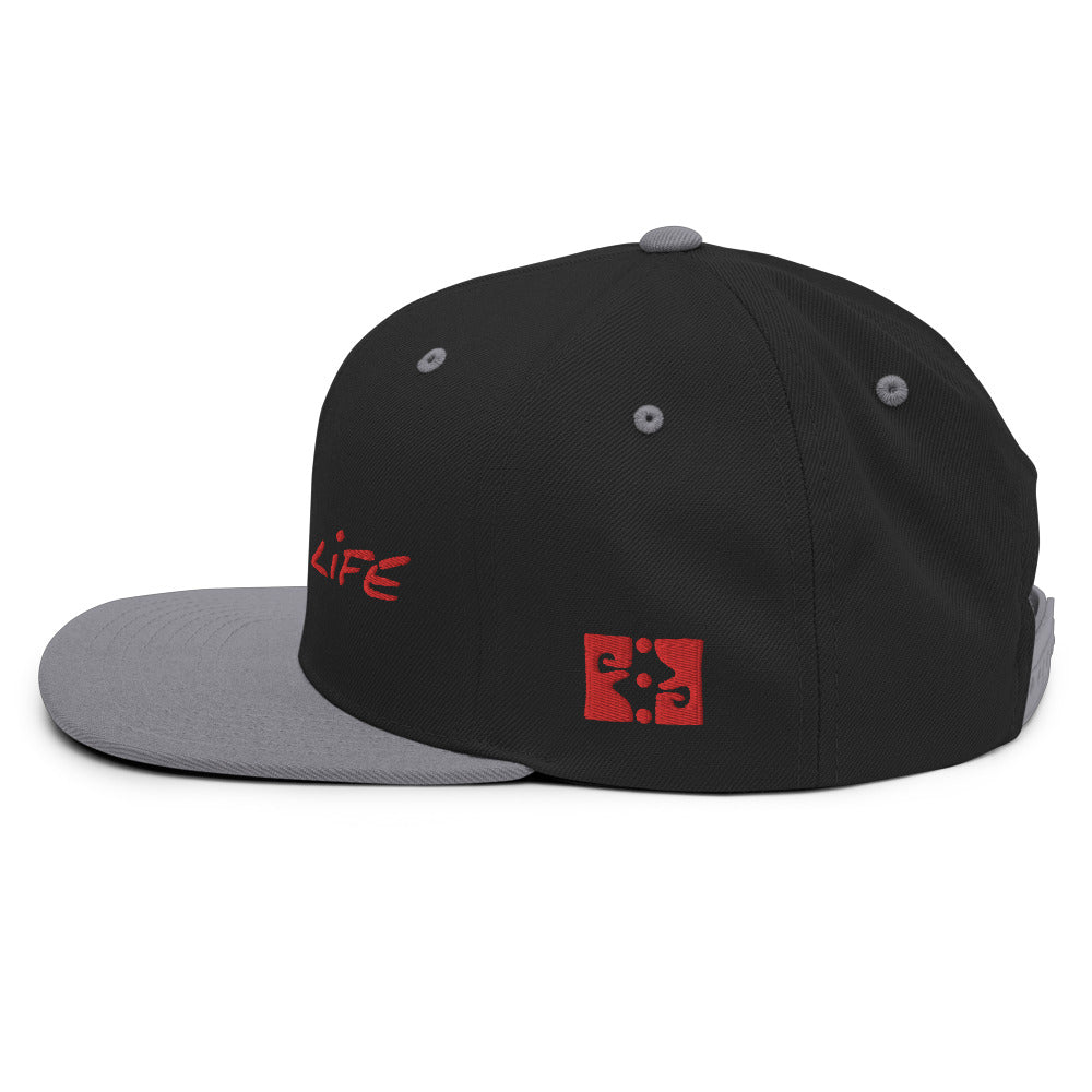 ENJOY LIFE / RED - Yupoong Snapback Hat