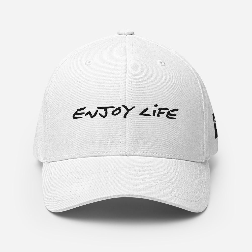 ENJOY LIFE | DARK - Closed-Back Structured Cap - Flexfit