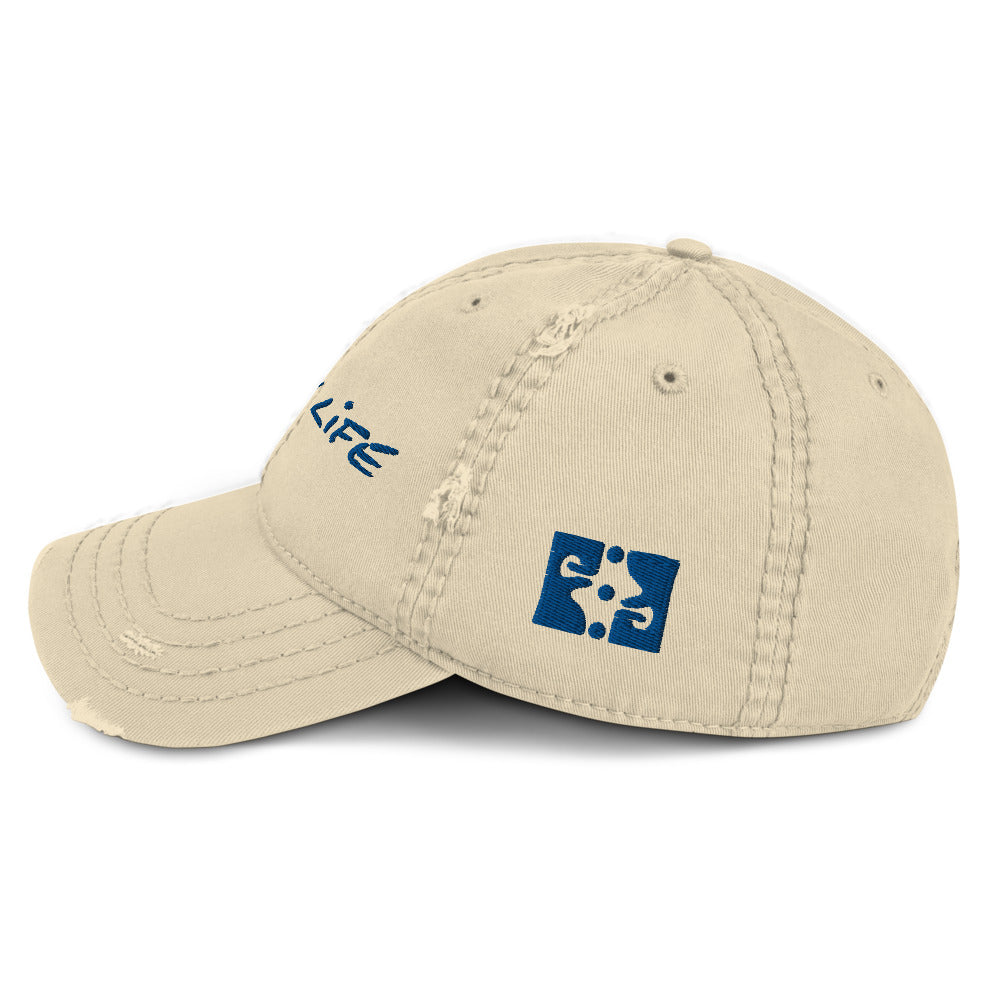 ENJOY LIFE | BLUE - Distressed Dad Hat