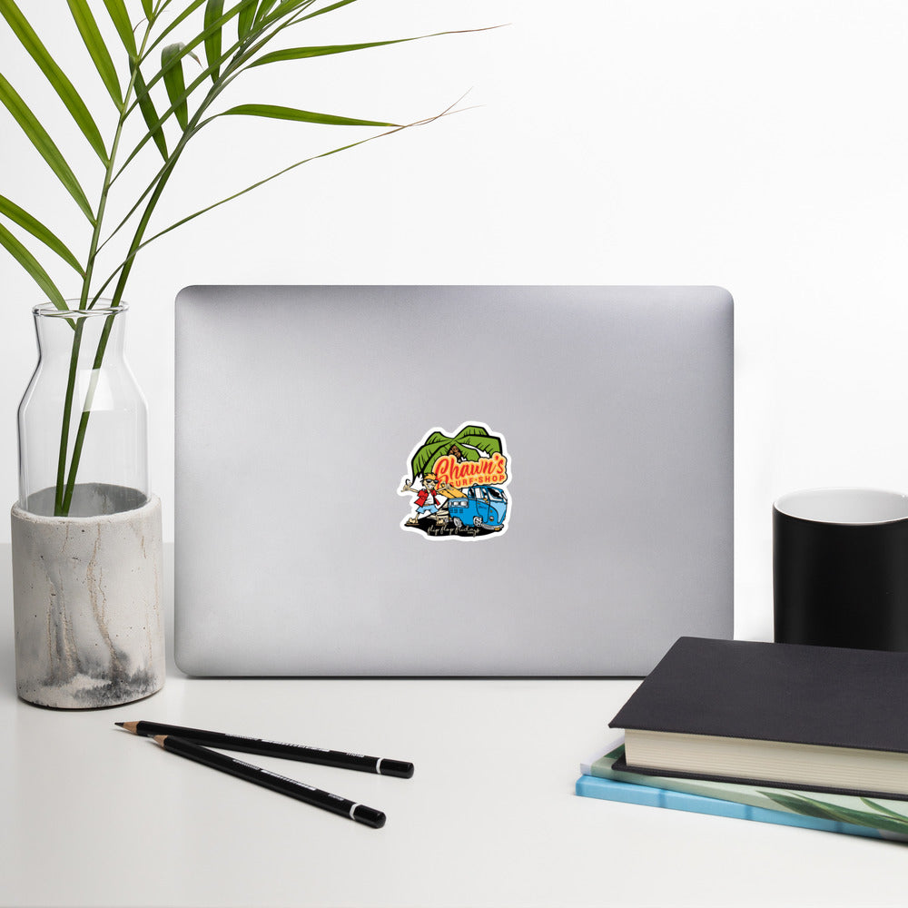 SHAWN'S SURF SHOP - Bubble-free stickers