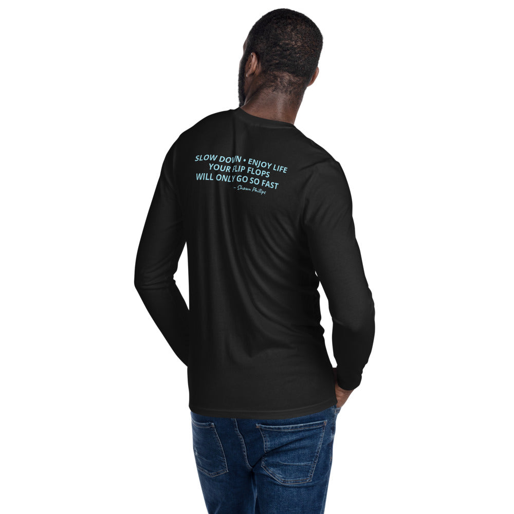 FLIP FLOP FRIDAYS SIGNATURE - Long Sleeve Fitted Crew