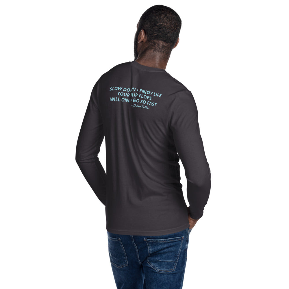 FLIP FLOP FRIDAYS SIGNATURE - Long Sleeve Fitted Crew