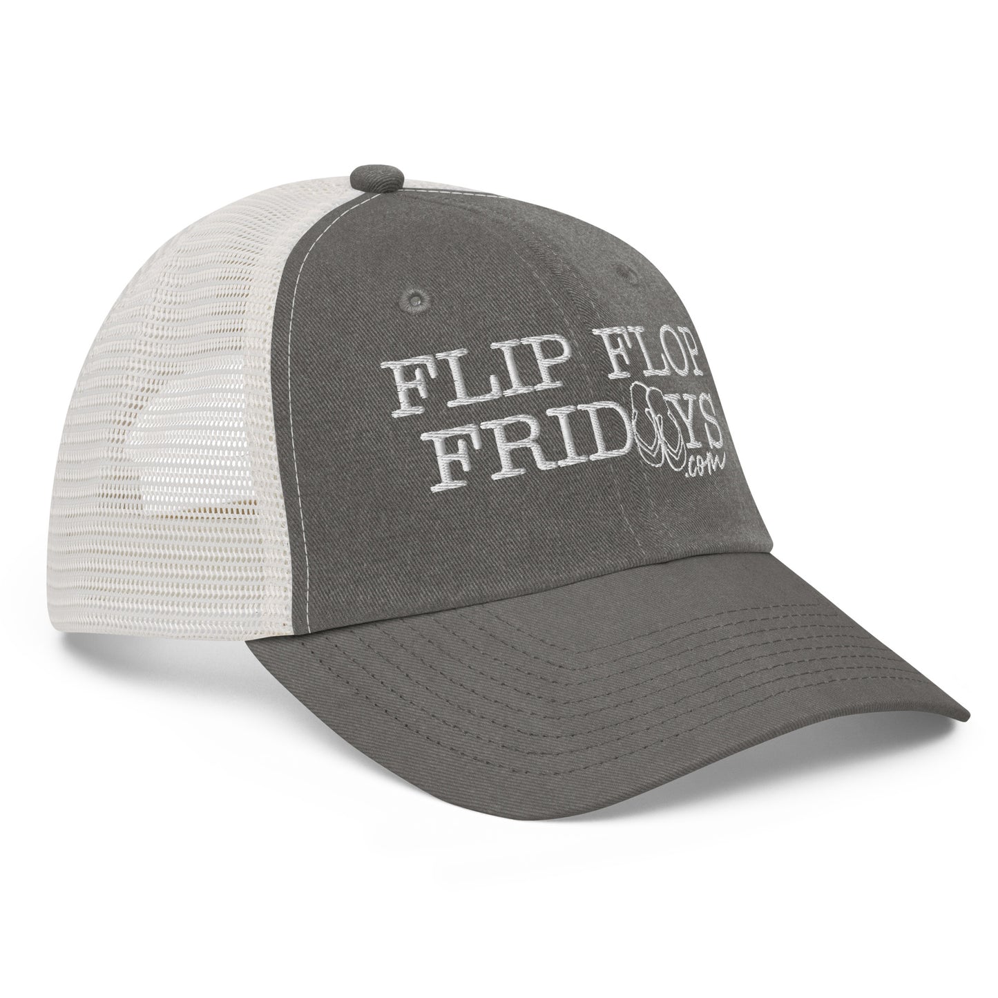 FLIP FLOP FRIDAYS STREETWEAR | WHITE - Pigment-dyed cap