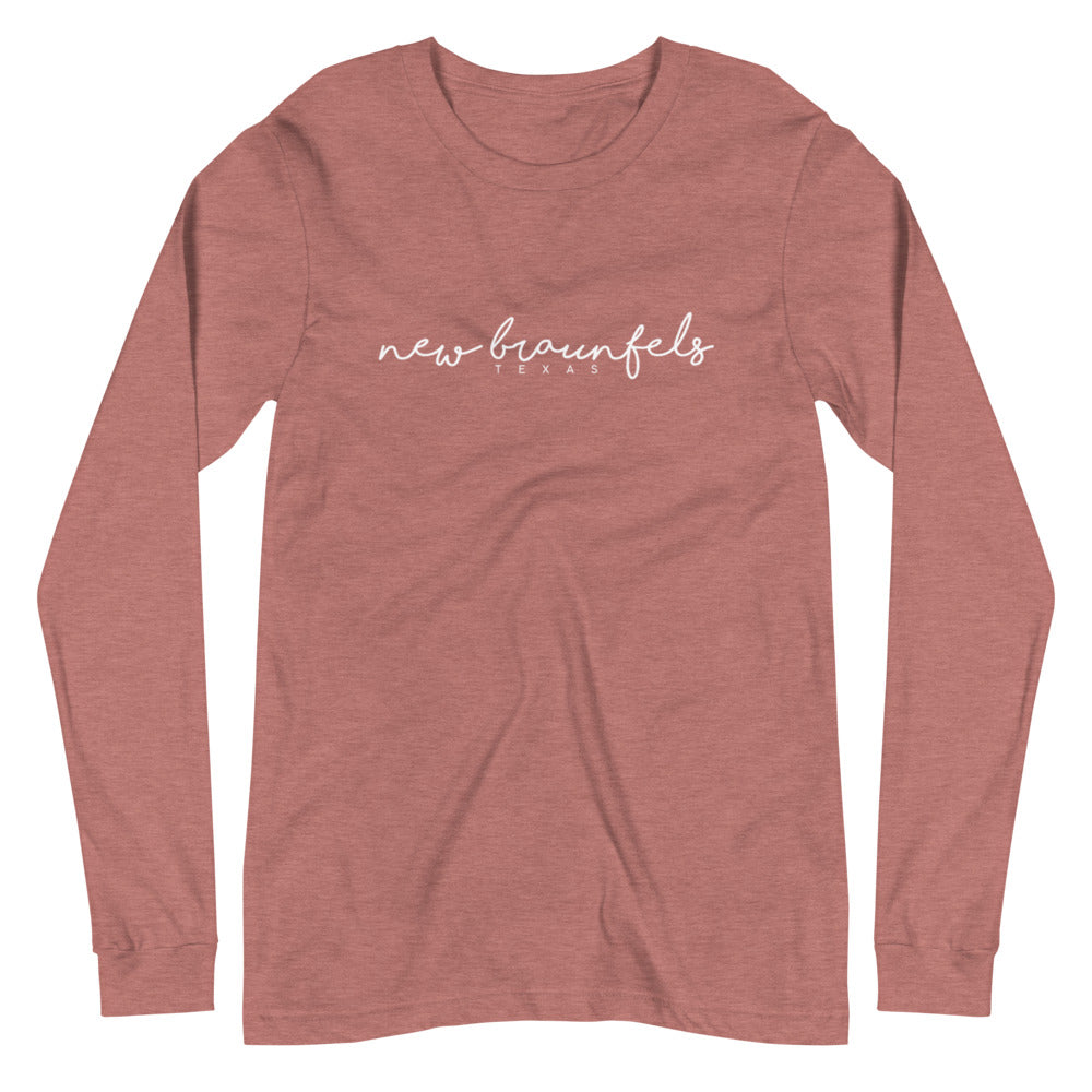 NB SCRIPT - Unisex Long Sleeve Tee