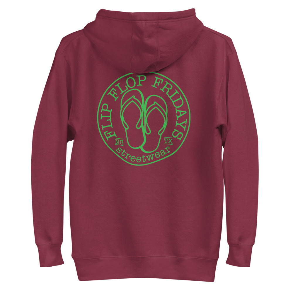 FLIP FLOP FRIDAYS STREETWEAR / GREEN - Unisex Hoodie