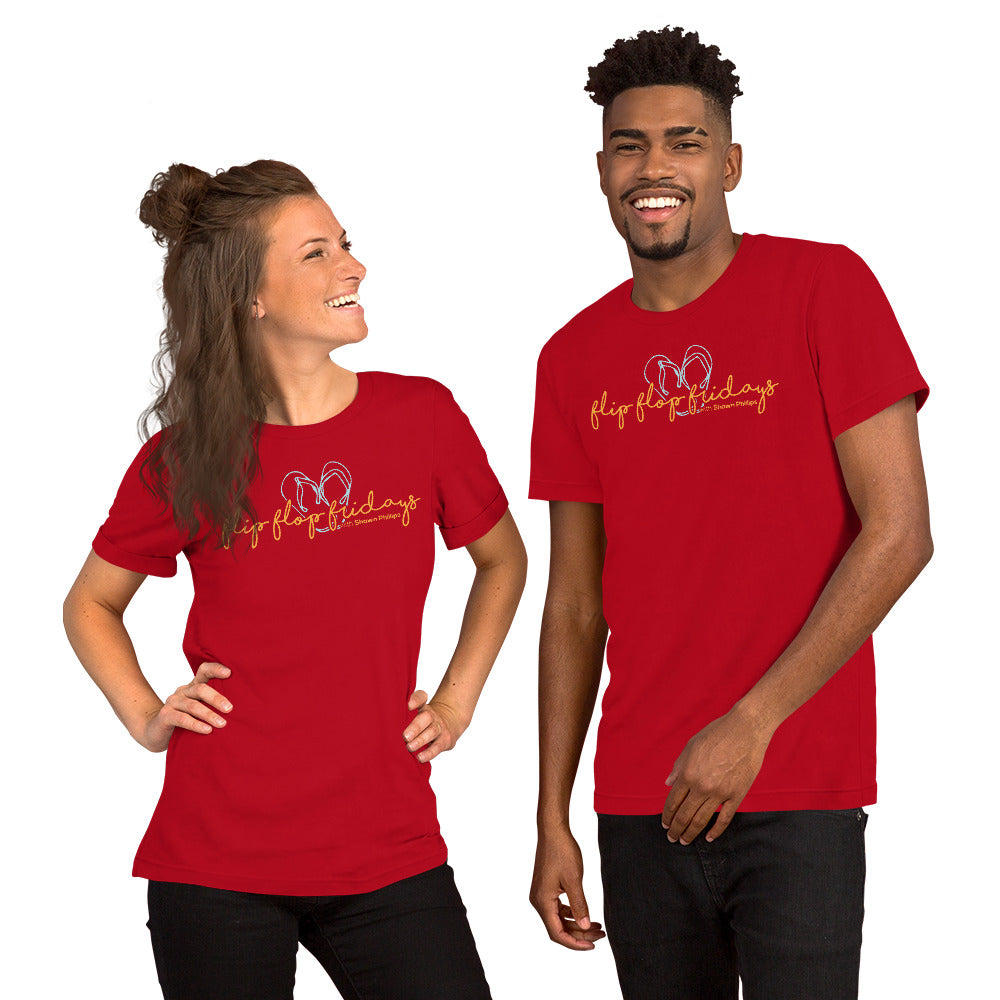 FLIP FLOP FRIDAYS SIGNATURE - Short-Sleeve Unisex T-Shirt