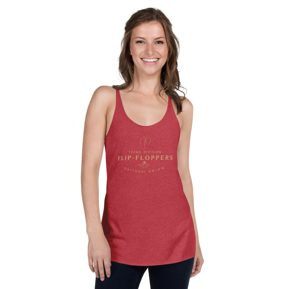 FLIP FLOPPERS TX DIVISION - Women's Racerback Tank