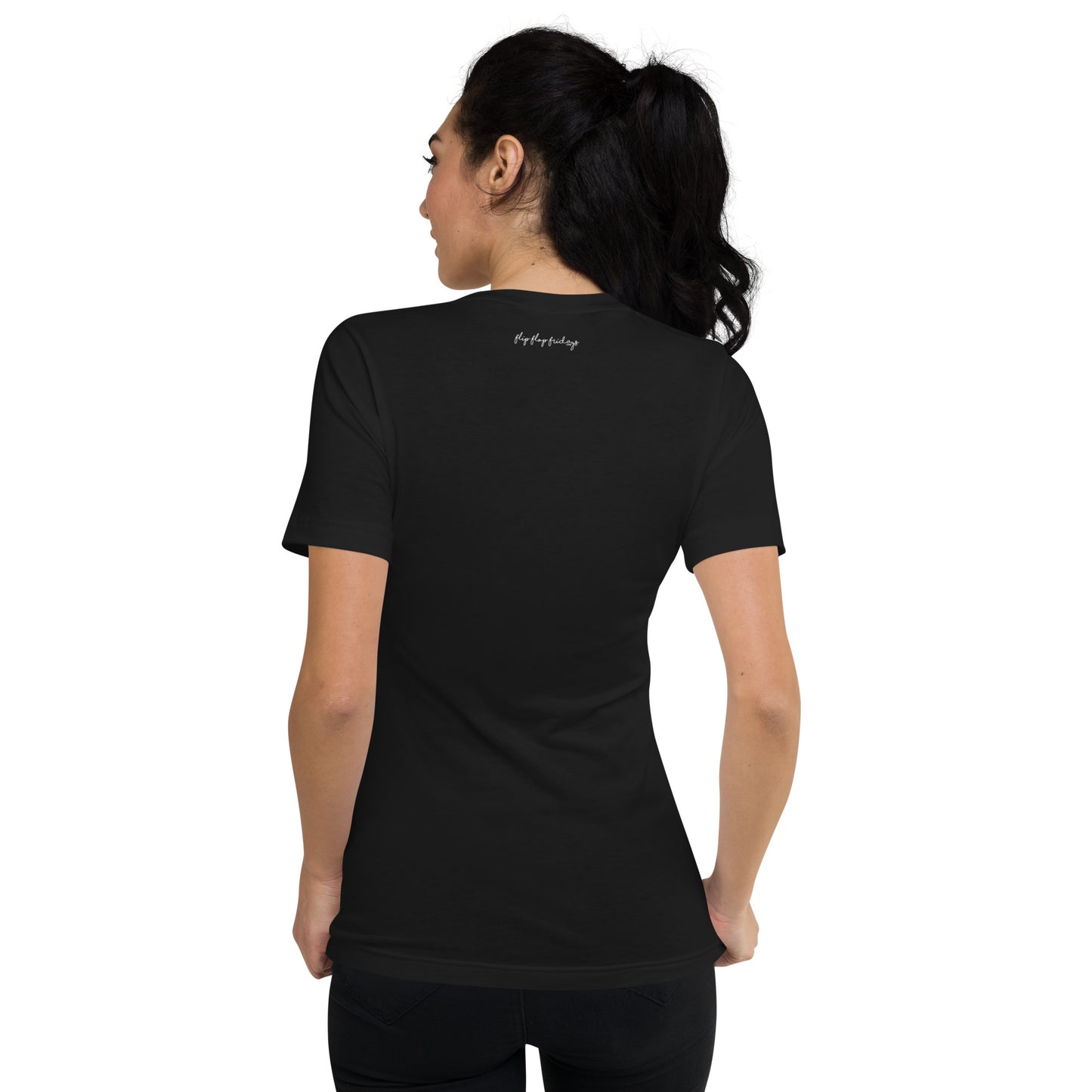 I DID IT - Unisex Short Sleeve V-Neck T-Shirt