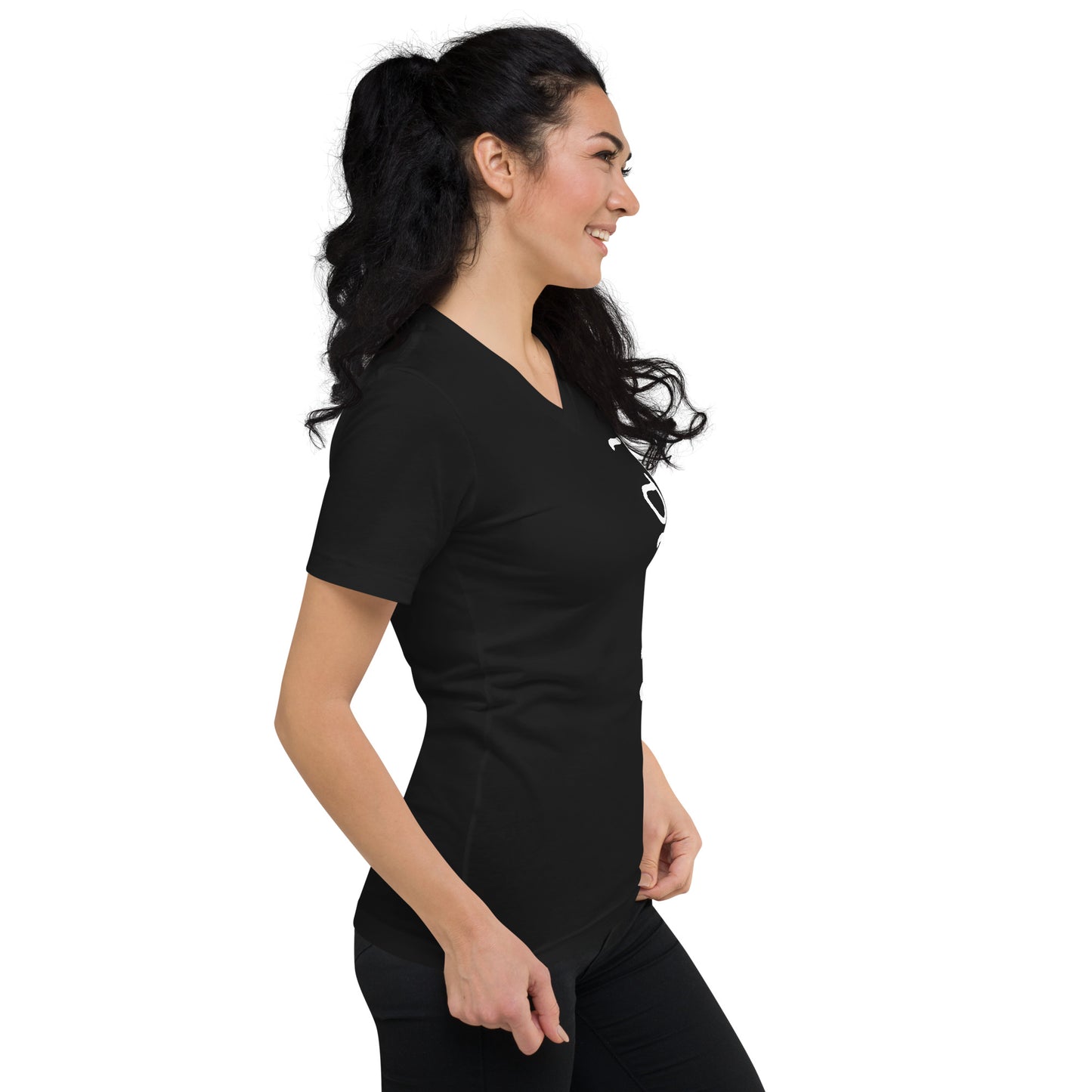 I DID IT - Unisex Short Sleeve V-Neck T-Shirt