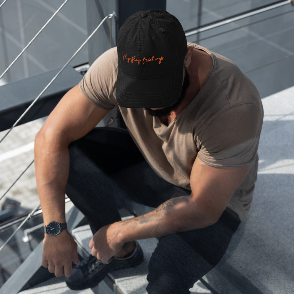 FLIP FLOP FRIDAYS Signature Series - Distressed Dad Hat