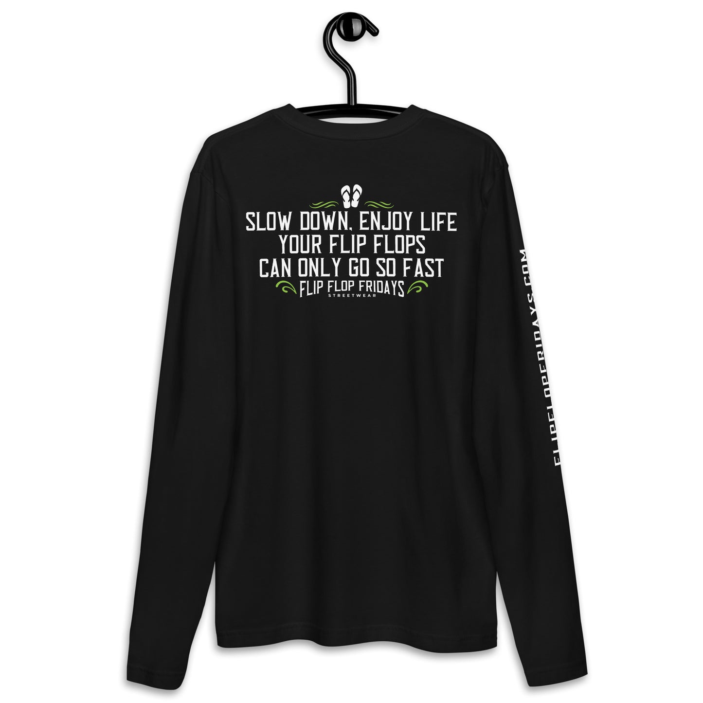 Flip Flop Fridays | Cali Curve - Men's Fitted Long Sleeve Shirt, Next Level