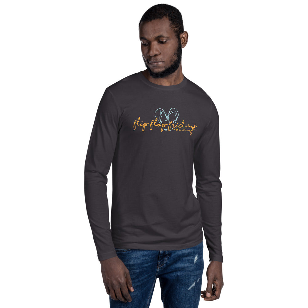 FLIP FLOP FRIDAYS SIGNATURE - Long Sleeve Fitted Crew