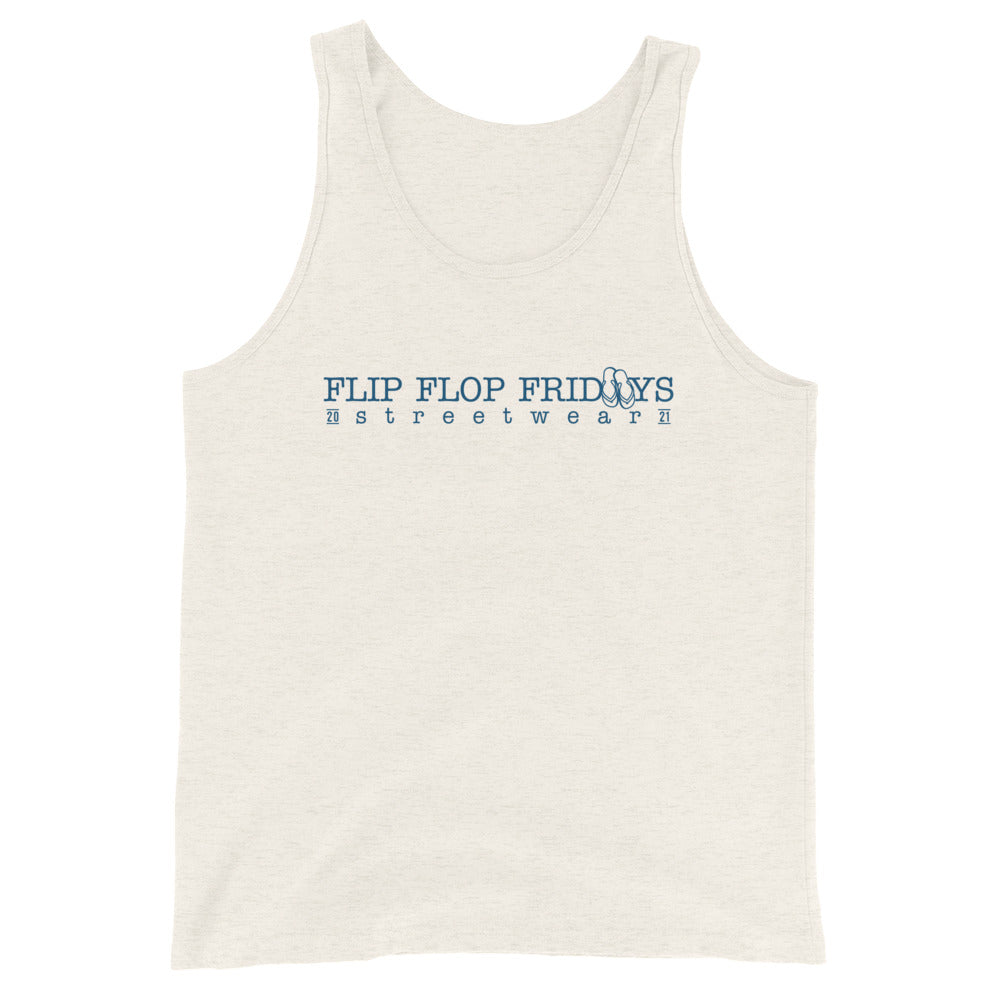 FLIP FLOP FRIDAYS STREETWEAR | NAVY - Unisex Tank Top