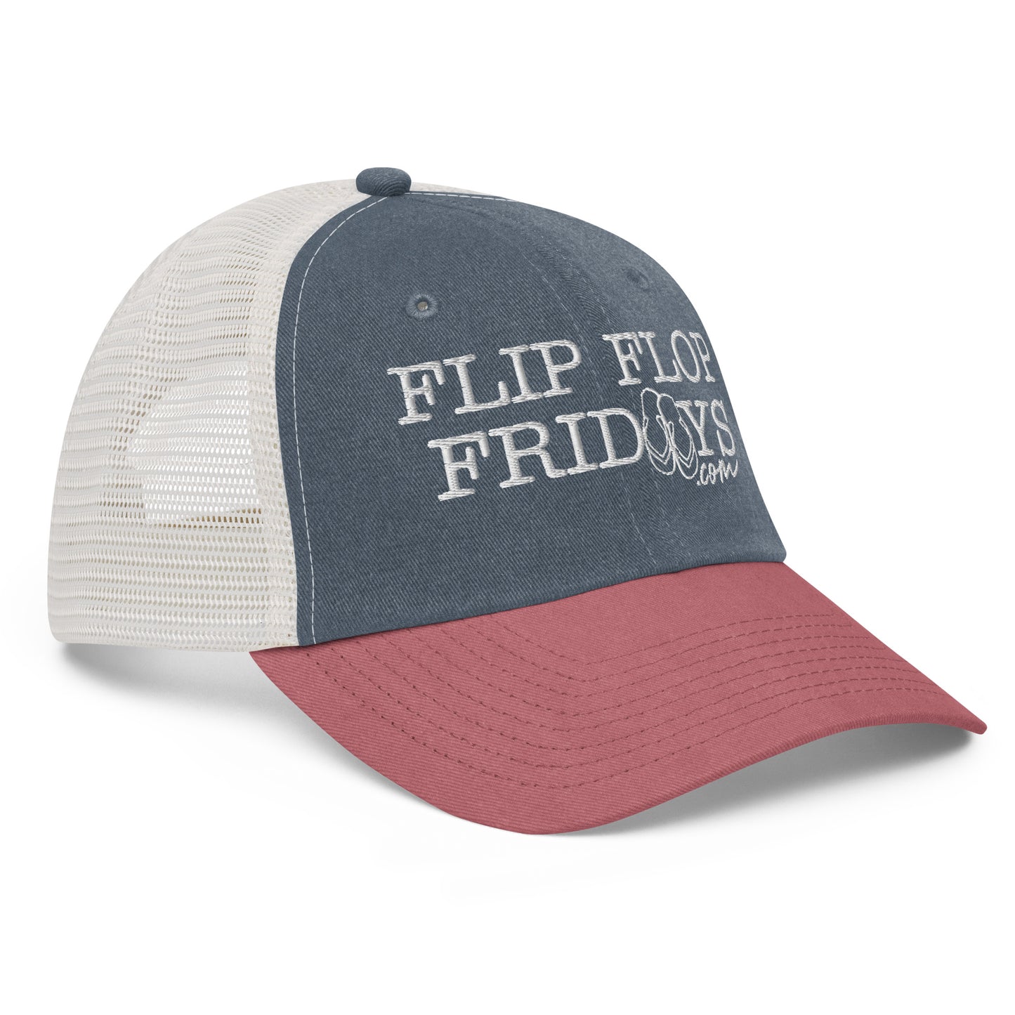 FLIP FLOP FRIDAYS STREETWEAR | WHITE - Pigment-dyed cap