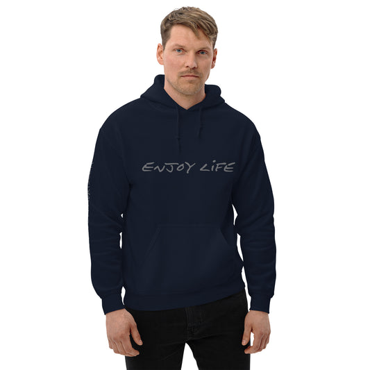 ENJOY LIFE | GREY - Gildan Unisex Heavy Blend Hoodie