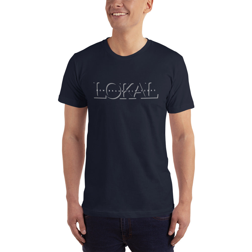 LOKAL OUTLINE DARK - American Apparel T-Shirt