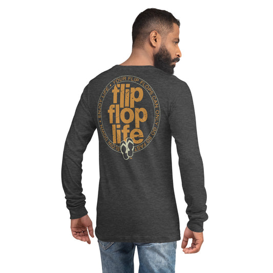 FLIP FLOP LIFE / SLOW DOWN - Unisex Long Sleeve Tee