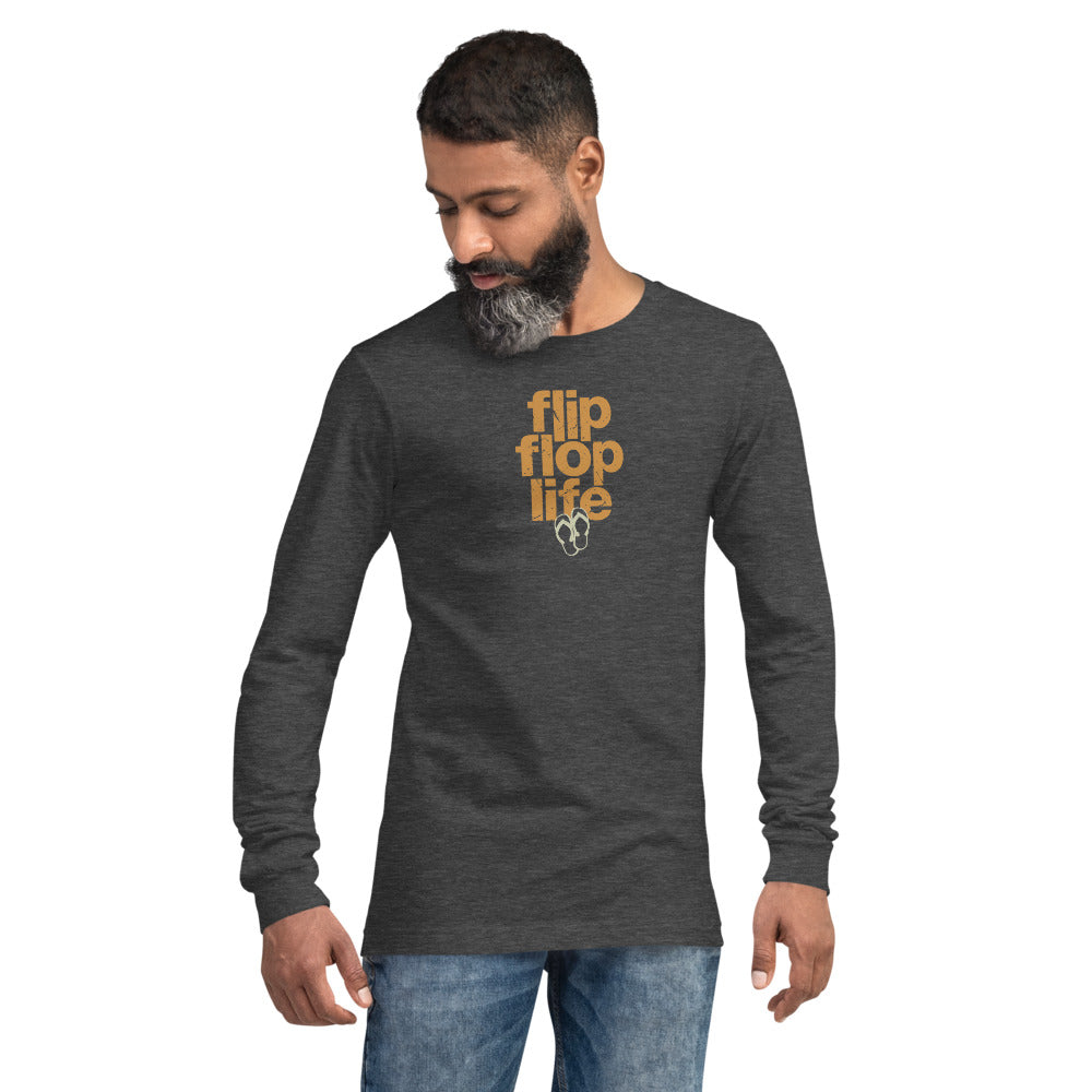 FLIP FLOP LIFE / SLOW DOWN - Unisex Long Sleeve Tee