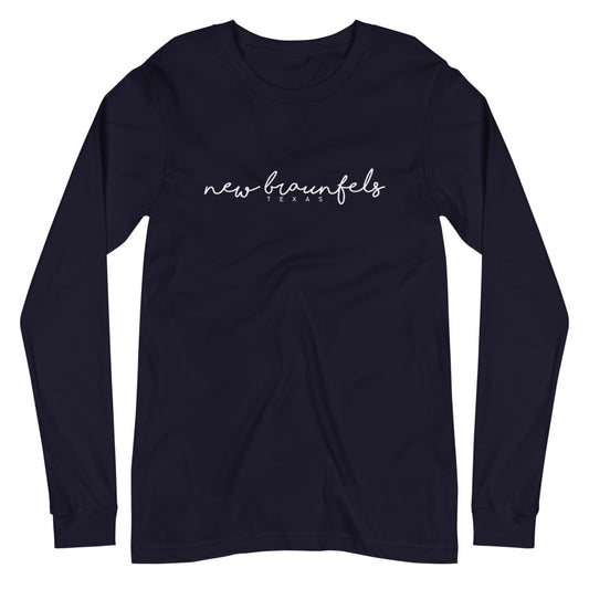 NB SCRIPT - Unisex Long Sleeve Tee