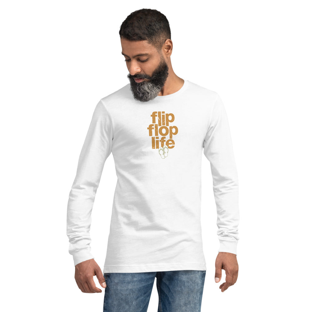 FLIP FLOP LIFE / SLOW DOWN - Unisex Long Sleeve Tee