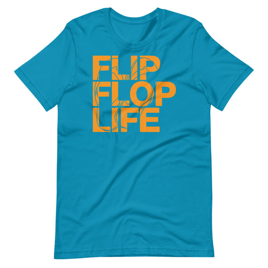 FLIP FLOP LIFE - BIG STENCIL Bella+Canvas Unisex T-Shirt