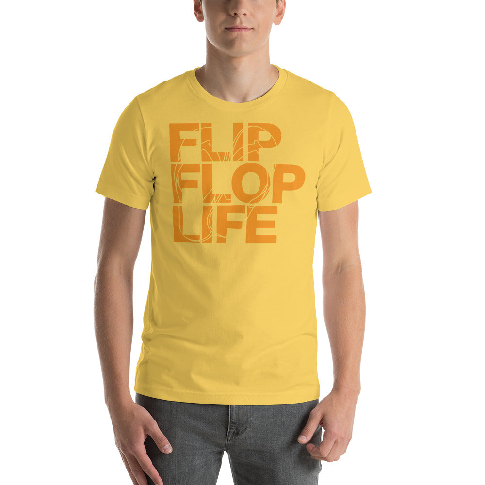 FLIP FLOP LIFE - BIG STENCIL Bella+Canvas Unisex T-Shirt