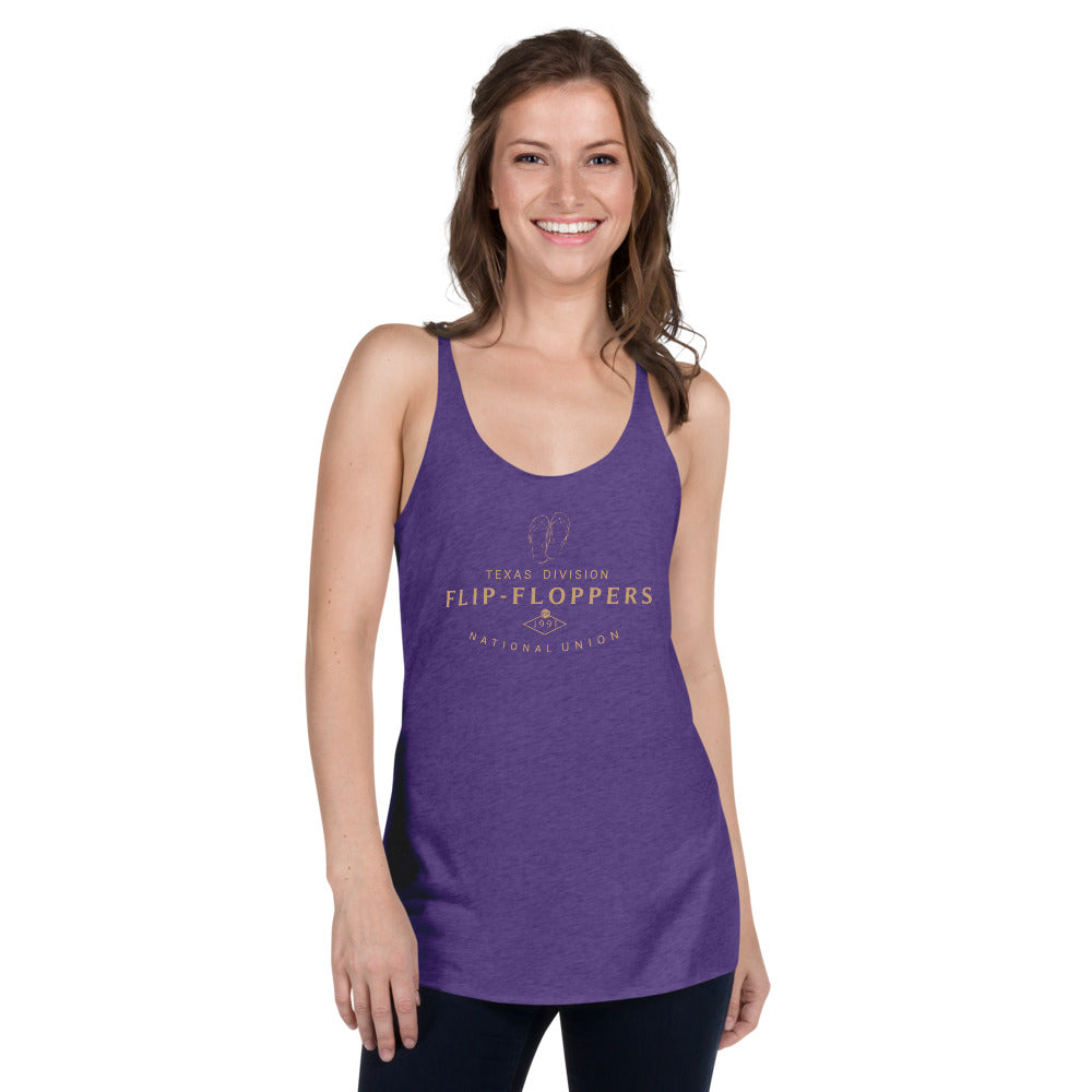 FLIP FLOPPERS TX DIVISION - Women's Racerback Tank
