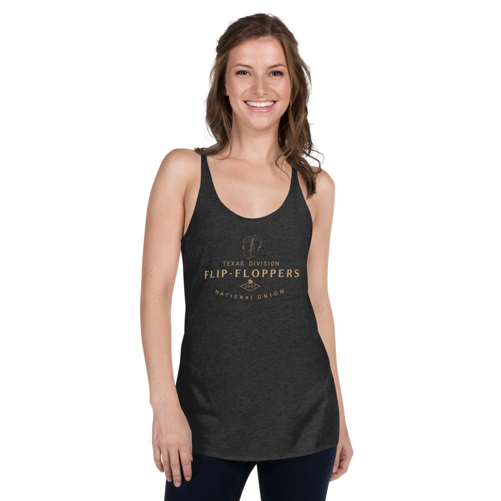 FLIP FLOPPERS TX DIVISION - Women's Racerback Tank