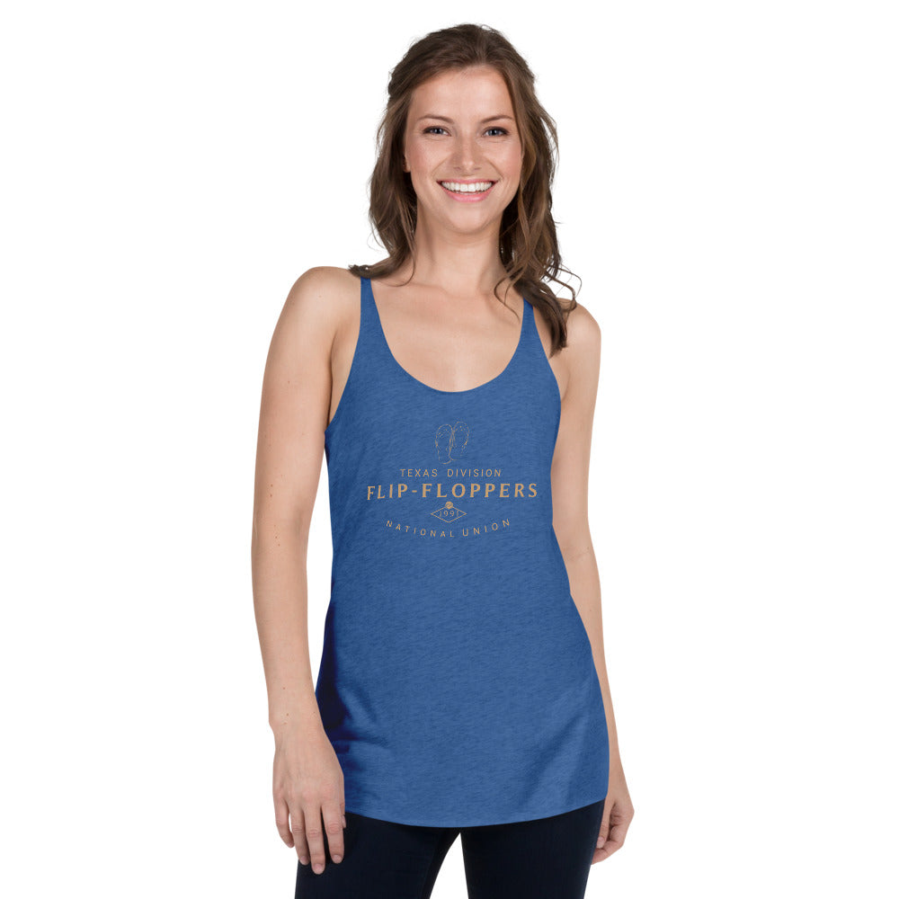 FLIP FLOPPERS TX DIVISION - Women's Racerback Tank