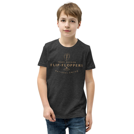 FLIP FLOPPERS TX DIVISION - Youth Short Sleeve T-Shirt