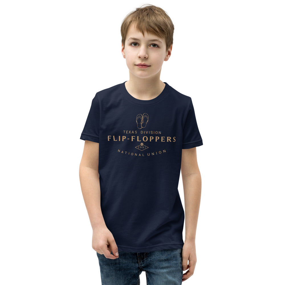 FLIP FLOPPERS TX DIVISION - Youth Short Sleeve T-Shirt